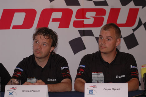 Team Essex kørerne i 2009 er debutanten Kristian Poulsen og Casper Elgaard.